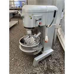 Hobart H401 40qt 3 phase commercial mixer, with whisks, bowl and accessories - THIS LOT IS TO BE COLLECTED BY APPOINTMENT FROM DUGGLEBY STORAGE, GREAT HILL, EASTFIELD, SCARBOROUGH, YO11 3TX