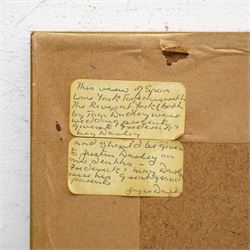 Thomas 'Tom' Dudley (British 1857-1935): 'Spen Lane - York', watercolour sketching signed and inscribed 22cm x 15cm