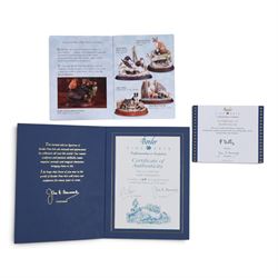 Border Fine Arts The Crossing, figure group model number B0013, on wooden plinth with certificate, H18cm