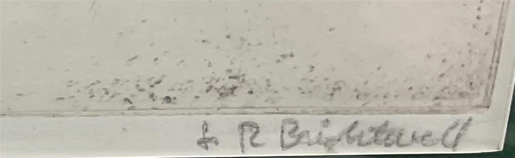 Leonard Robert Brightwell (British 1889-1962): 'Kings in Exile', drypoint etching signed and titled in pencil pub. James Connell & Sons 24cm x 38cm