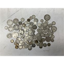 Approximately 370 grams of pre 1920 Great British silver coins 