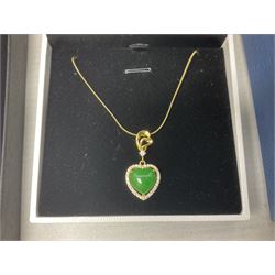 Silver-gilt drip design Lucy Q necklace, designed by Lucy Quartermaine, amber necklaces, silver-gilt stone set heart pendant, 10ct gold single stone set stud earrings, silver interchangeable pearl hoop earrings and a collection of costume jewellery and wristwatches 