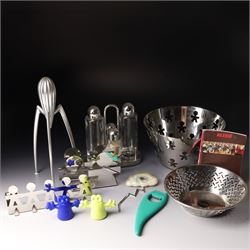 Collection of Alessi items, comprising a 'Juicy Salif' lemon squeezer designed by Philippe...