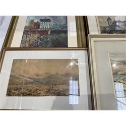 Collection of paintings in various media, artists including Michael Norman, Frank Corbyn Price, E Scott Jones, Frederick Clive Newcombe, Celia Wilson, and an unsigned oil on board (qty)