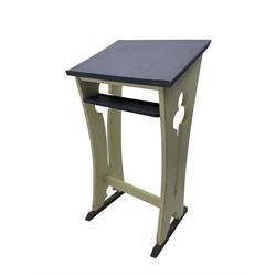 Mid-20th century painted pine ecclesiastical lectern 