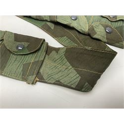 WW2 German Luftwaffe Parachutist's camo bandolier; stamped 0/0510/0052 1943