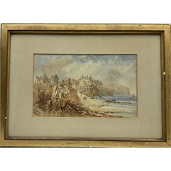 Mary Weatherill (British 1834-1913): Robin Hoods Bay, watercolour unsigned 26cm x 42cm