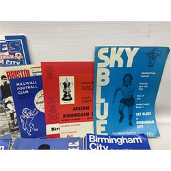 1931 F.A. Cup Final Birmingham City printed silk handkerchief, quantity of Birmingham City football programmes, and Tufty Club silk handkerchief