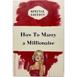 Fern (British 1996-): ‘How to Marry a Millionaire’, acrylic on canvas, signed verso 150cm x 100cm 
Provenance: private collection, purchased from the Yield Gallery, London
