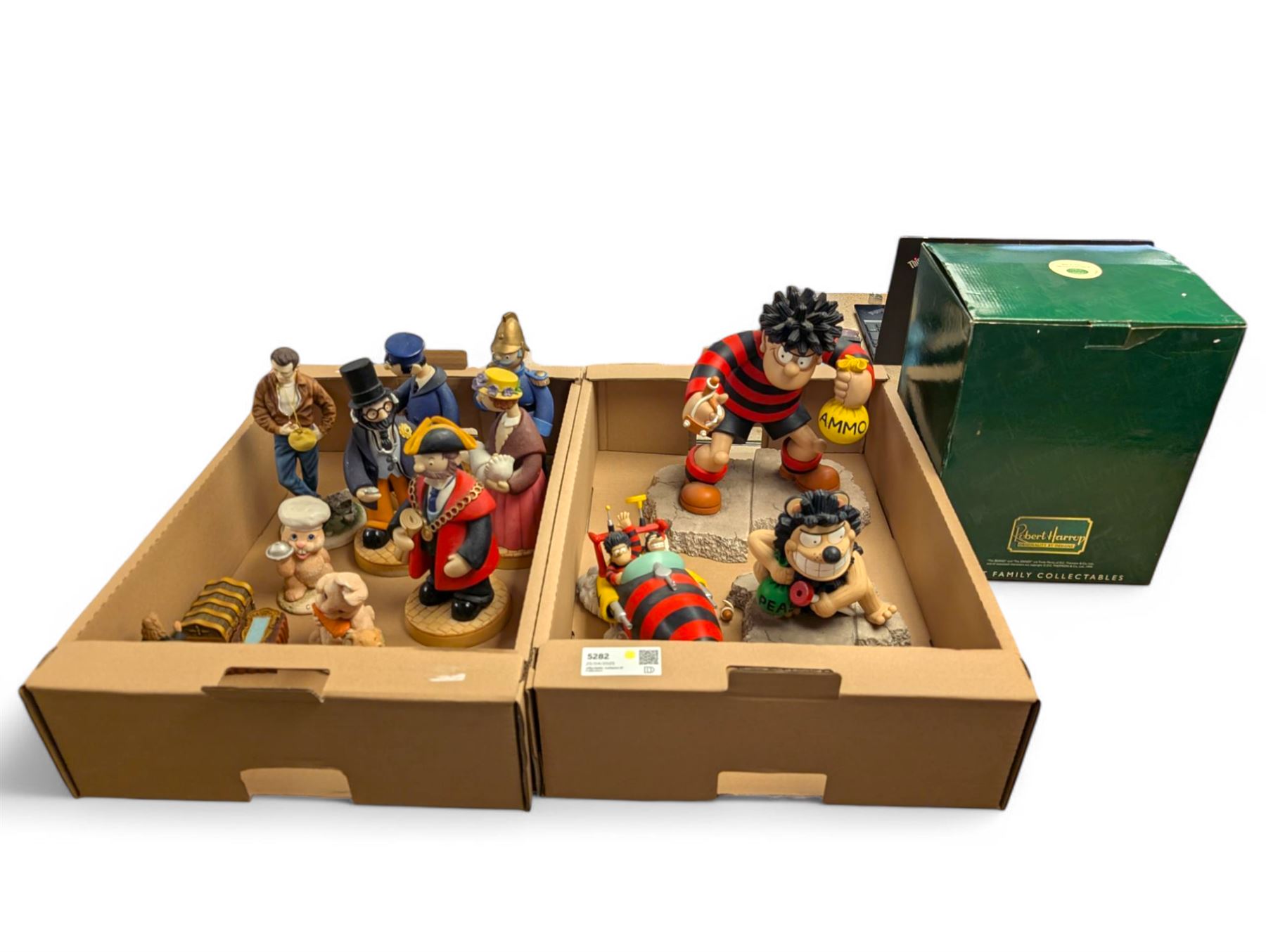 Robert Harrop The Beano Dandy Collection Menacemobile, boxed together with Robert Harrod Big Gnasher and Big Dennis, five Robert Harrod Camberwick Green collection figures, etc