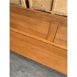 Early 20th century sycamore/oak church pew (image is a sample, each lot will vary slightly) - THIS LOT IS TO BE COLLECTED BY APPOINTMENT FROM DUGGLEBY STORAGE, GREAT HILL, EASTFIELD, SCARBOROUGH, YO11 3TX