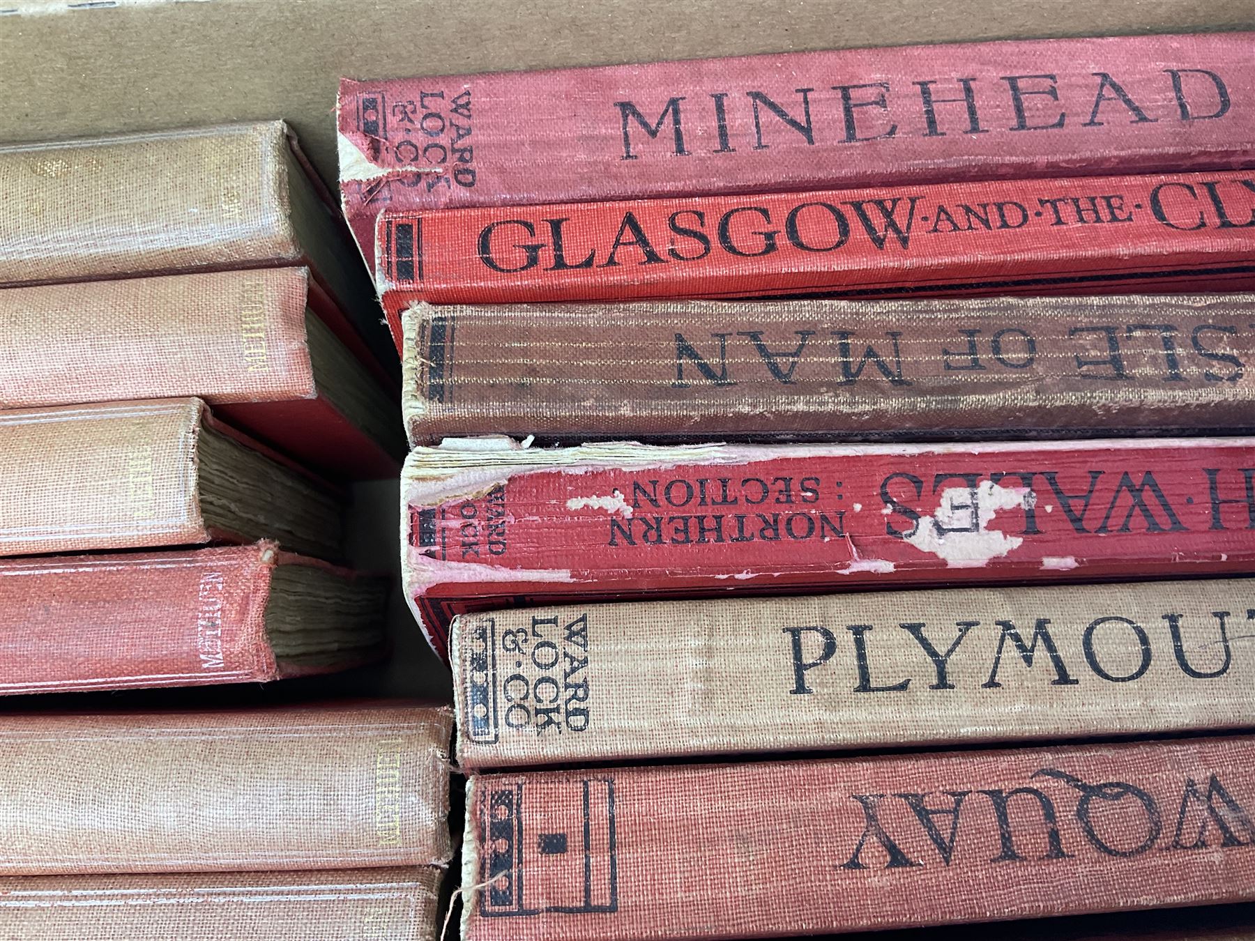 Large collection of Ward Lock & Co's illustrated guidebooks, late victorian to mid 20th century together with a number of 'the little guides' etc, two boxes