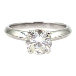  Platinum diamond solitaire ring approx 1.2 carat  
