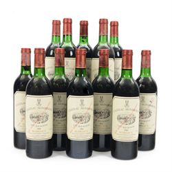Chateau Monbrison, 1984, Margaux unknown proof 75cl, twelve bottles, cased