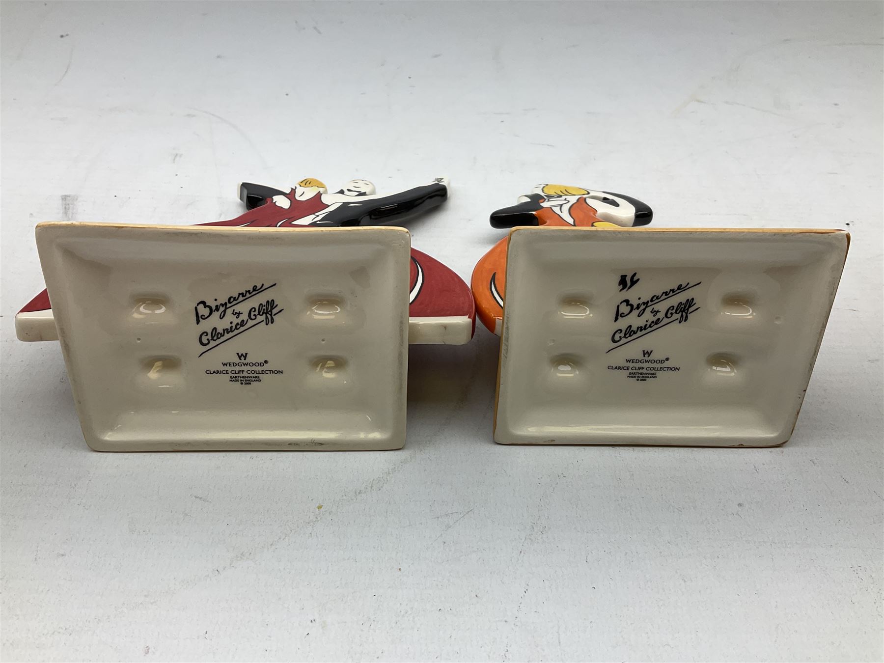 Wedgwood Bizarre Clarice Cliff Age of Jazz Dancers shape 432 and 433