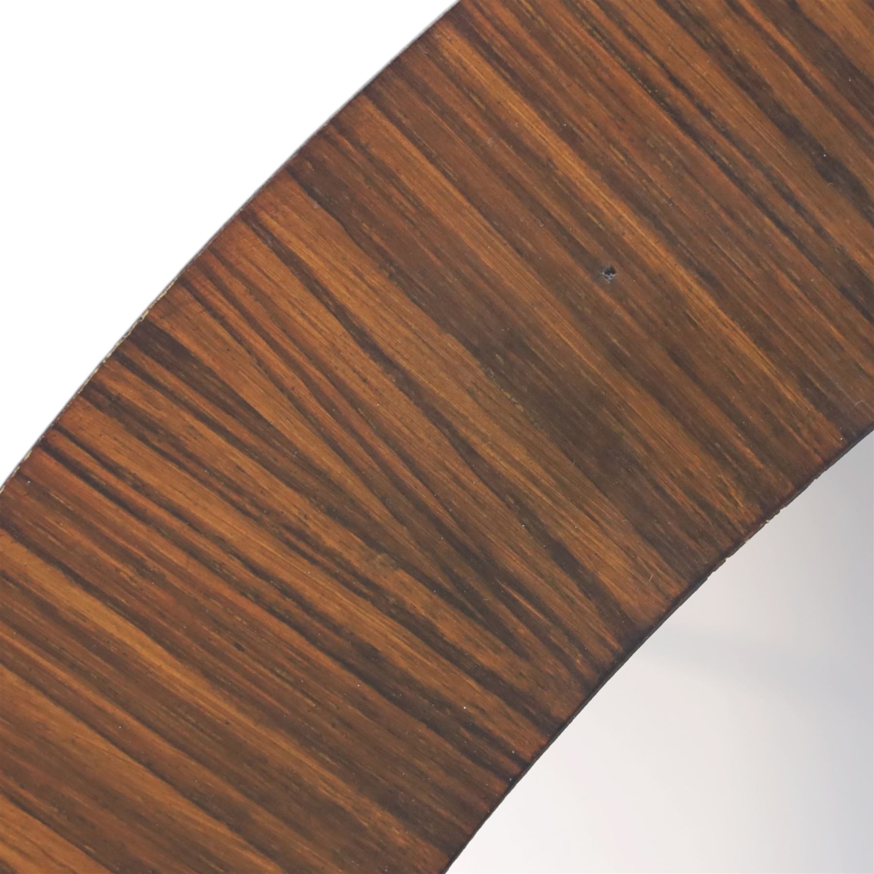 Uttermost - Circular wall mirror, with zebrawood veneer surround