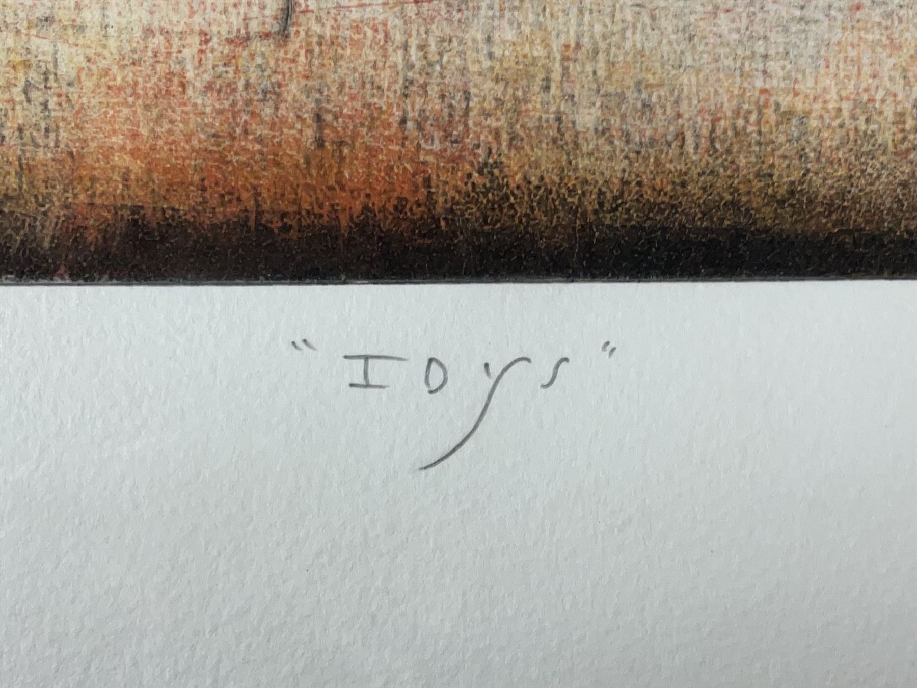 Renzo Galassi (Italian contemporary): 'Inys' and 'Zohan', pair screenprints signed titled and numbered 6/30 and 11/30, respectively, 64cm x 33cm (2) (unframed)