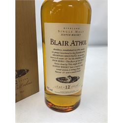 Blair Athol Aged 12 Years Single Malt Scotch Whisky 70cl, 43%, in wood box