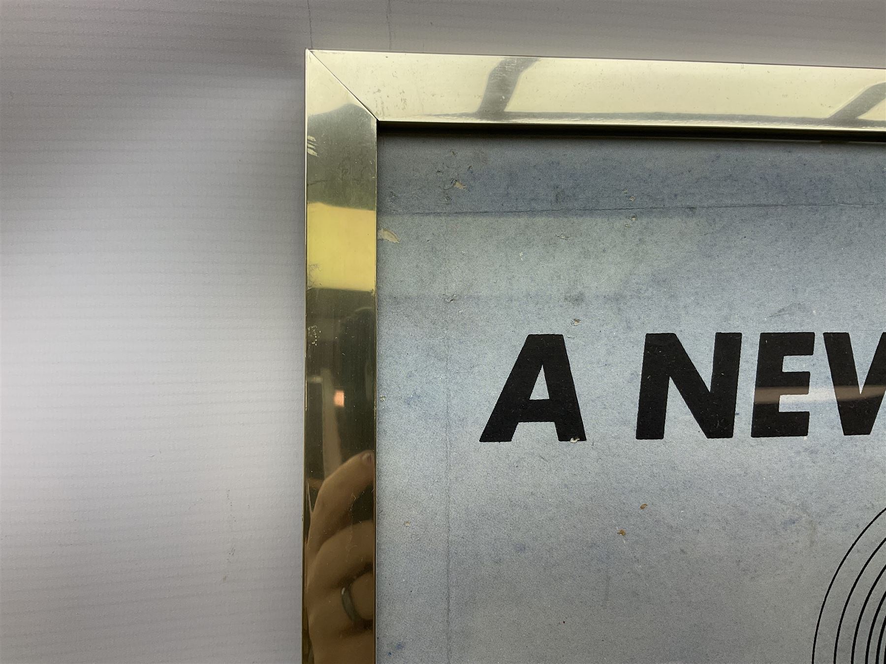 Helicopter Spies - Man from Uncle poster, framed and glazed, overall H79cm L104cm