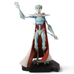Four Gentle Giant Star Wars animated maquettes, comprising Clone Wars General Grievous, Boba Fett, Clone Wars Roron Corob and Clone Wars Barriss Offee and Luminara Unduli, all with boxes