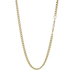 9ct gold curb link necklace chain with clip, Sheffield 2004