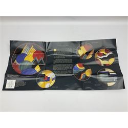 Two Wedgwood limited edition Clarice Cliff Design plates, comprising Poplar and House and Bridge patters, together with six Wedgwood limed edition Suzie Cooper The Art Deco Years, plates, all with certificates of authenticity, D21cm  