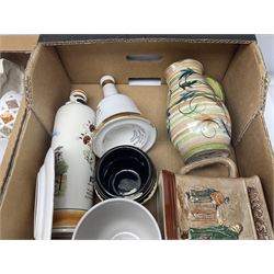 Large collection of ceramics, to include Wedgwood Jasperware, Hornsea, Royal Albert, etc, in seven boxes 
