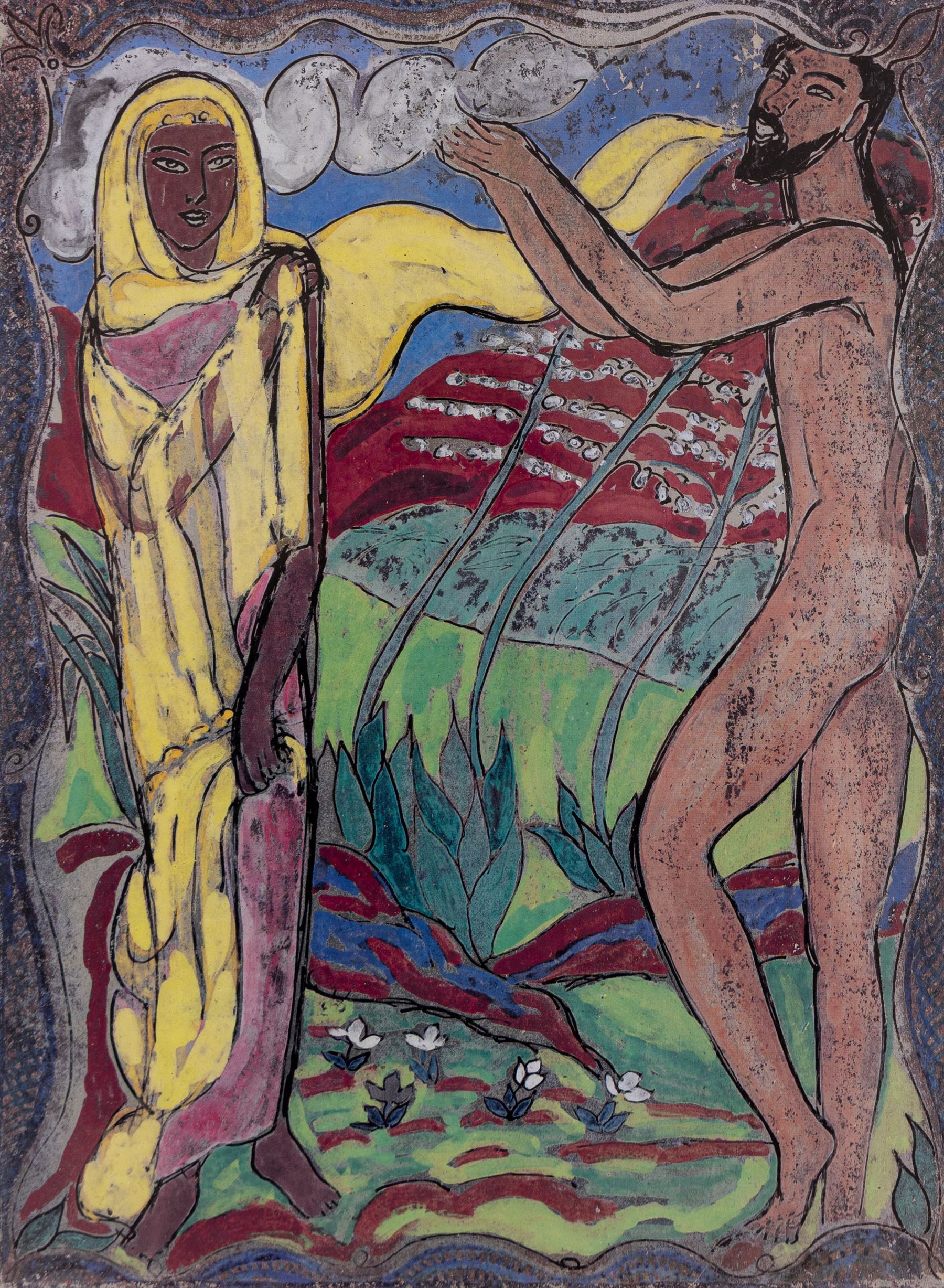 Edward Harris Wolfe (South African 1897-1982): 'Song of Songs', set of twelve limited edition lithographs on silvered paper each signed and numbered 228/250 in pencil, 36cm x 26cm, in matching frames (12)