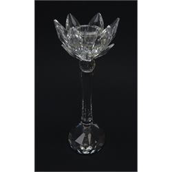  Swarovski crystal Tulip candlestick, H19.5cm   