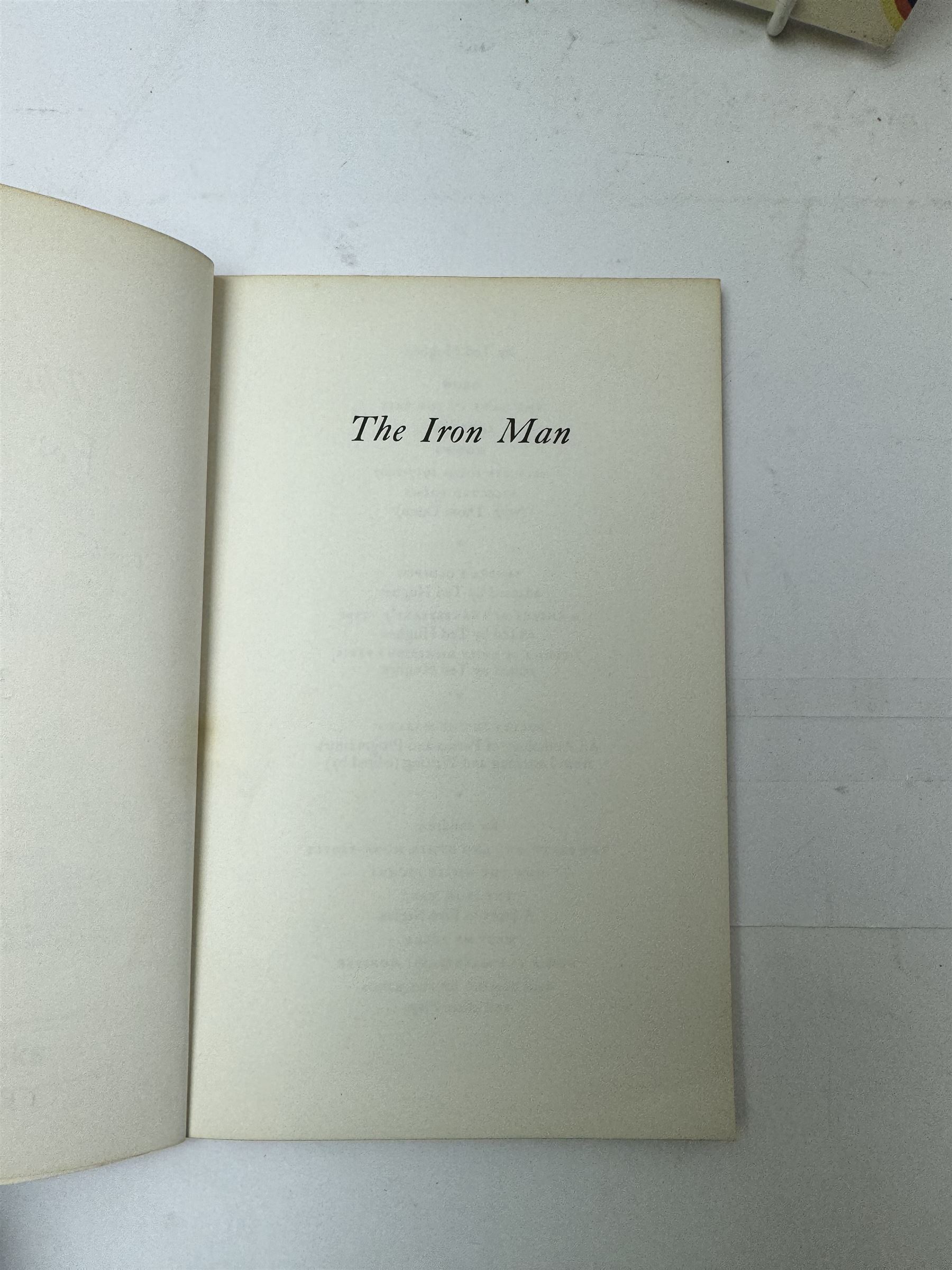 Ted Hughes, The Iron Man, singed with presentation inscription, together with Charles Causley, As I went Down Zig Zag, signed with presentation inscription (2)
