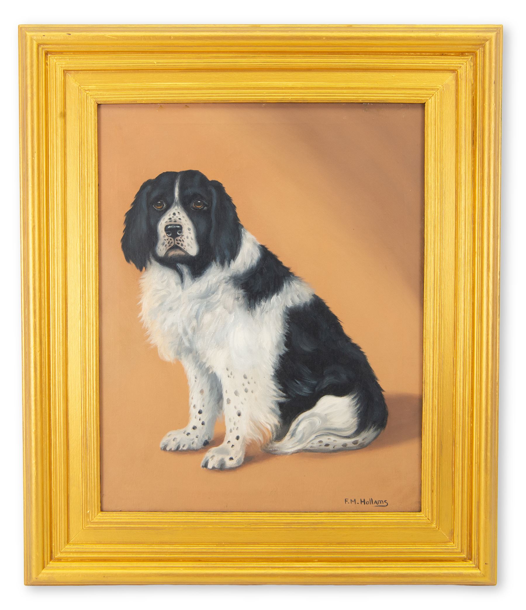Frances Mabel Hollams (1877-1963): Portrait of a Spaniel, oil on canvas signed 50cm x 39cm 
Provenance: sold Bonhams Knightsbridge 10th October 2006 Lot 335