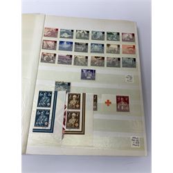 World stamps in seven stockbooks including St Lucia, St Vincent, Straits Settlements, Malaya, Ceylon, Togo etc, both used and mint stamps stamps seen 