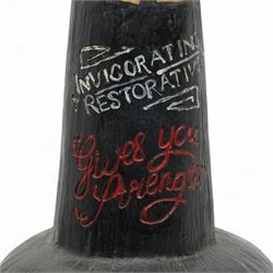 Large painted composite advertising figure the 'Guinness Bottle Man', H43cm