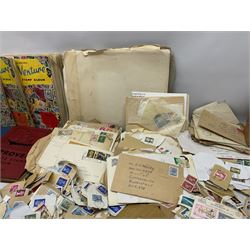 Great British and World stamps including Australia, Belgium, Brazil, Canada, Czechoslovakia etc, in albums and loose, in one box