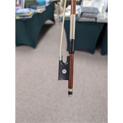 20th century violin, bearing label for Antonius and Hieronymus Amati, with bow stamped G. Werner, contained within fitted case