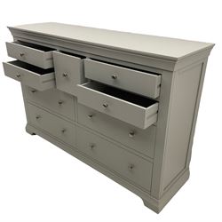 Cotswold Company - grey finish nine drawer chest 