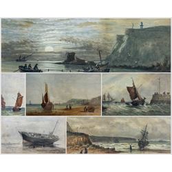 John Francis Branegan (British 1843-1909): 'After a Storm' 'Salmon Fishing' 'Near Sunderla...