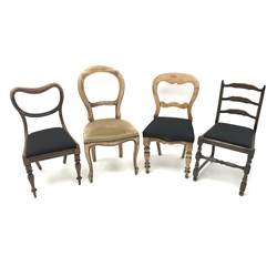  Fourteen mixed Victorian and later chairs (14)  