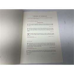 Queen's Silver Jubilee order of service for 'Ceremonial a thanks giving service at St Paul's Cathedral' and Westminster Abbey order of service for 'Funeral of Her Majesty Queen Elizabeth The Queen Mother'