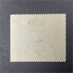 Great Britain King George V 1929 Postal Union Congress one pound stamp, used, previously mounted