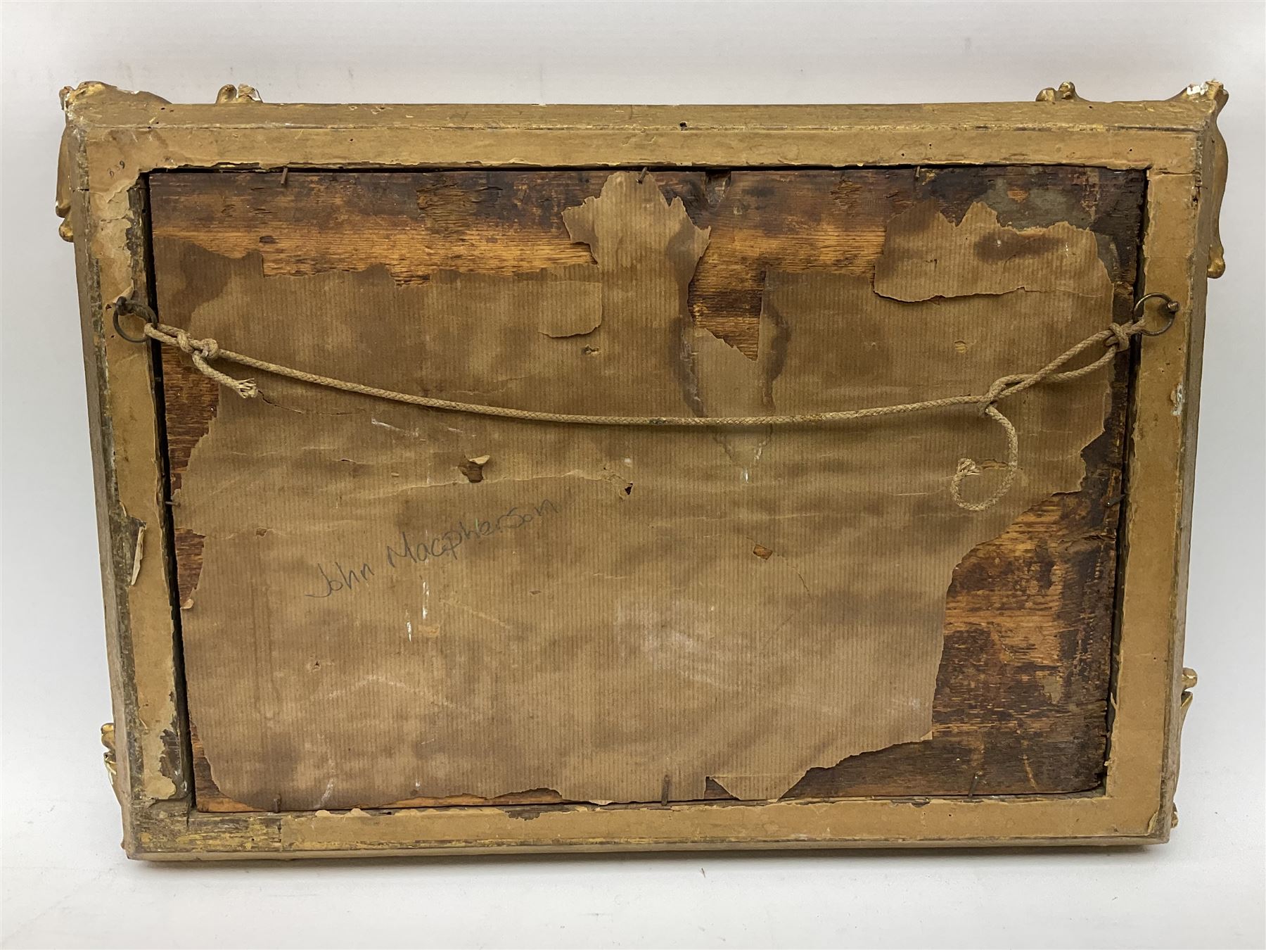 John MacPherson (Scottish fl.1858-1891): Punting Cows, watercolour signed 14cm x 28cm 