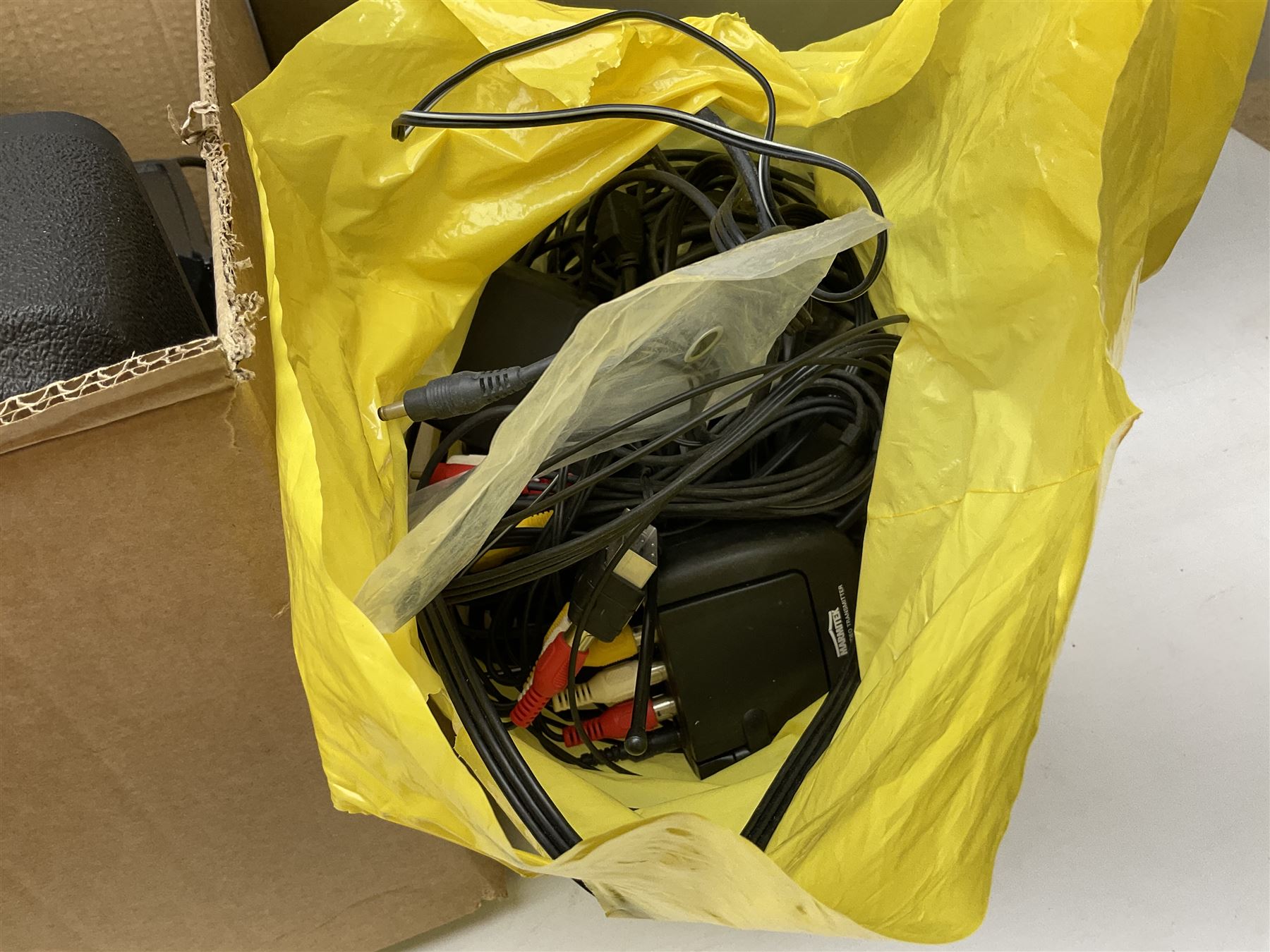 Cased Sony 'Trinicon' HVC-200P video camera, Sony Betamax portable video cassette recorder, cased Sony Video 8 CCD-V100E video camera, Sony SL-F1UB portable video cassette recorder, two Sony AC power adaptors etc