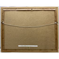 Mackenzie Thorpe (British 1956-): 'Farther and Farther Away', pastel signed with monogram and dated '93, titled verso 44cm x 61cm 
Provenance: the vendor’s father attended Thorpe’s art school in Richmond and the two became firm friends; this painting has never been on the open market before.