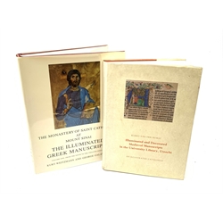  Horst Koert Van Der: Illuminated and Decorated Medieval Manuscripts in the University Lbrary, Utrecht. 1989 and Weitzmann & Galavaris: The Monastery of St. Catherine at Mount Sinai  - The Illuminated Greek Manuscripts. 1990. Both with dustjacket. (2)  