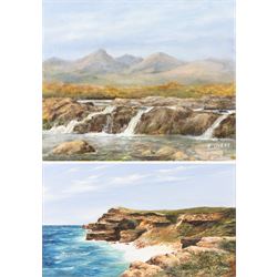 Robert Overy (British 1928-2018): Headland and Bay - Possibly Flamborough and Serene River...