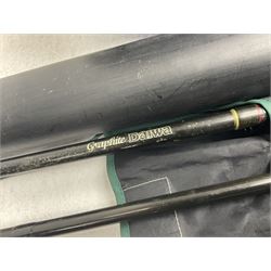 Fishing equipment, comprising reels to include Daiwa No.7300, boxed, Quick GLX 840, Quantum Heat BCS 350, okuma etc, together with various tackle, various poles, split canes and rods to include Middy Xtreme, Shakespeare Quo Carp, etc, many in bags