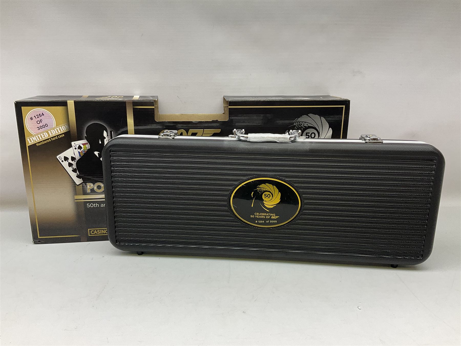 Limited edition James Bond 007 Casino Royale Cartamundi luxury poker set, 1254/3000, in original box and case