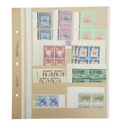 19th Century and later Sudan stamps, including 'Soudan' overprints on Egypt, various sets or part sets with values to twenty milliemes, 'SG' perfins and overprints, Air Mail and other covers etc, housed on album pages