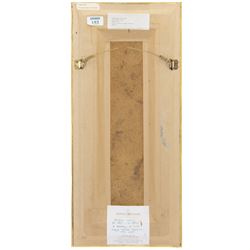 Arthur White (British 1865-1953): 'A Byeway St Ives', oil on board signed 45cm x 12cm 
Provenance: private collection purchased David Messum Winter Exh. 2000 No.19, labels verso 