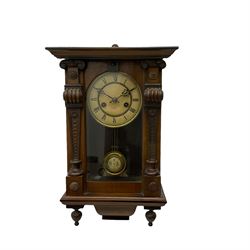 A German HAC wall clock with an eight-da